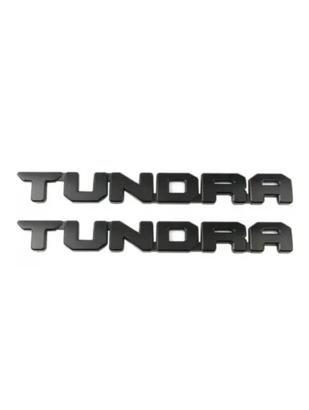New Toyota Black TUNDRA Overlay Emblem Set 2